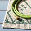 SAFAVIEH Washable Rug Outdoor Courtyard Collection – 9′ x 12′, Terracotta & Light Beige, Non-Shedding & Easy Cleaning, Ideal for Patio, Backyard, Mudroom (CY6303-231)(Beige/Green)