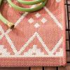 SAFAVIEH Washable Rug Outdoor Courtyard Collection – 9′ x 12′, Terracotta & Light Beige, Non-Shedding & Easy Cleaning, Ideal for Patio, Backyard, Mudroom (CY6303-231)(Terracotta/Light Beige)