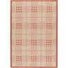 SAFAVIEH Washable Rug Outdoor Courtyard Collection – 9′ x 12′, Terracotta & Light Beige, Non-Shedding & Easy Cleaning, Ideal for Patio, Backyard, Mudroom (CY6303-231)(Natural/Terra)