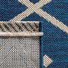 SAFAVIEH Washable Rug Outdoor Courtyard Collection – 9′ x 12′, Terracotta & Light Beige, Non-Shedding & Easy Cleaning, Ideal for Patio, Backyard, Mudroom (CY6303-231)(Navy/Light Beige)