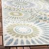 SAFAVIEH Washable Rug Outdoor Veranda Collection – 9′ x 12′, Chocolate & Terracotta, Non-Shedding & Easy to Clean, Ideal for Patio, Backyard, Mudroom (VER091-0725)(Cream/Chocolate)