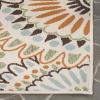 SAFAVIEH Washable Rug Outdoor Veranda Collection – 9′ x 12′, Chocolate & Terracotta, Non-Shedding & Easy to Clean, Ideal for Patio, Backyard, Mudroom (VER091-0725)(Cream/Chocolate)