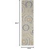 SAFAVIEH Washable Rug Outdoor Veranda Collection – 9′ x 12′, Chocolate & Terracotta, Non-Shedding & Easy to Clean, Ideal for Patio, Backyard, Mudroom (VER091-0725)(Cream/Green)