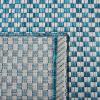 SAFAVIEH Washable Rug Outdoor Courtyard Collection – 8′ x 10′, Light Blue & Light Grey, Non-Shedding & Easy Cleaning, Ideal for Patio, Backyard, Mudroom, DIning Space (CY8653-37121)(Turquoise/Light Grey)