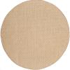 SAFAVIEH Washable Rug Outdoor Courtyard Collection – 8′ x 10′, Light Blue & Light Grey, Non-Shedding & Easy Cleaning, Ideal for Patio, Backyard, Mudroom, DIning Space (CY8653-37121)(Natural / Cream)