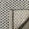 SAFAVIEH Washable Rug Outdoor Courtyard Collection – 8′ x 10′, Light Blue & Light Grey, Non-Shedding & Easy Cleaning, Ideal for Patio, Backyard, Mudroom, DIning Space (CY8653-37121)(Black/Light Grey)