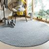 SAFAVIEH Washable Rug Outdoor Courtyard Collection – 8′ x 10′, Light Blue & Light Grey, Non-Shedding & Easy Cleaning, Ideal for Patio, Backyard, Mudroom, DIning Space (CY8653-37121)(Blue / Light Grey)