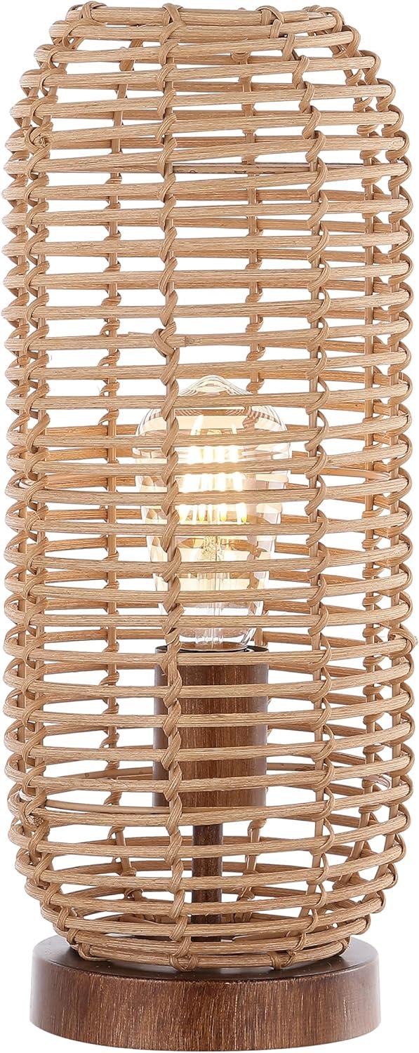image:imageSAFAVIEH Lighting Collection Eveline Brown 15inch Table Lamp LED Bulb Included