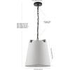 SAFAVIEH Collection Krelia Oil-Rubbed Bronze Adjustable Pendant Light (LED Bulb Included) PND4113A