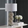 SAFAVIEH Lighting Collection Darcia Chrome 31-inch Bedroom Living Room Home Office Desk Nightstand Table Lamp (LED Bulb Included)