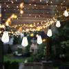SAFAVIEH Lighting Collection Dorcia Black 10-Foot LED Outdoor String Lights