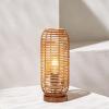 SAFAVIEH Lighting Collection Eveline Brown 15-inch Table Lamp (LED Bulb Included)