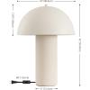 SAFAVIEH Lighting Collection Masson Sand 22-inch Ceramic Table Lamp for Bedroom, Living Room, Home Office, Desk, Nightstand (LED Bulb Included)(Sand)