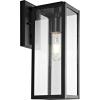 Safavieh Lighting Norsan Black Outdoor Wall Lantern (LED Bulb Included)