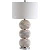 SAFAVIEH Lighting Collection Darcia Chrome 31-inch Bedroom Living Room Home Office Desk Nightstand Table Lamp (LED Bulb Included)