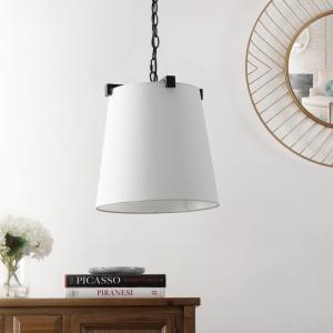 SAFAVIEH Collection Krelia Oil-Rubbed Bronze Adjustable Pendant Light (LED Bulb Included) PND4113A