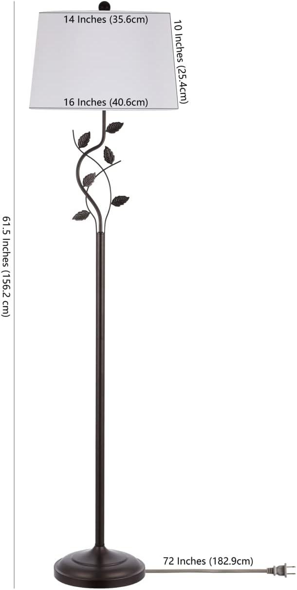 image:imageSafavieh Lighting Collection Rudy 62inch Black Iron Floor Lamp LED Bulb Included