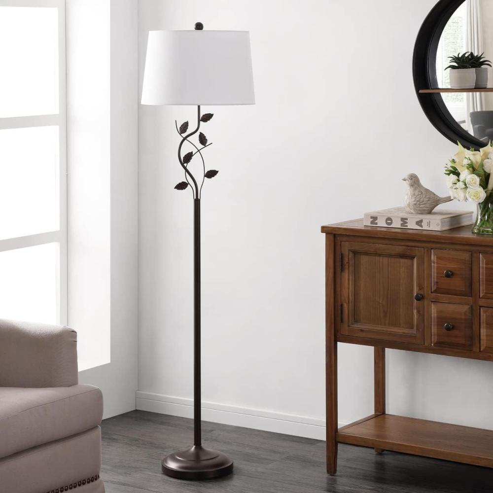 image:imageSafavieh Lighting Collection Rudy 62inch Black Iron Floor Lamp LED Bulb Included