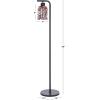 SAFAVIEH Lighting Collection Nezara 58-inch Black & Brown Tortoise Glass Shade Reading Floor Lamp(Black/Brown Tortoise)