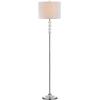 SAFAVIEH Lighting Collection Vendome Clear Crystal/ Chrome 60-inch Living Room Bedroom Home Office Standing Floor Lamp (LED Bulb Included)