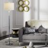SAFAVIEH Lighting Collection Vendome Clear Crystal/ Chrome 60-inch Living Room Bedroom Home Office Standing Floor Lamp (LED Bulb Included)