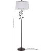 Safavieh Lighting Collection Rudy 62-inch Black Iron Floor Lamp (LED Bulb Included)