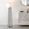 SAFAVIEH Lighting Collection Kairi Modern Black 60-inch Floor Lamp (LED Bulb Included)