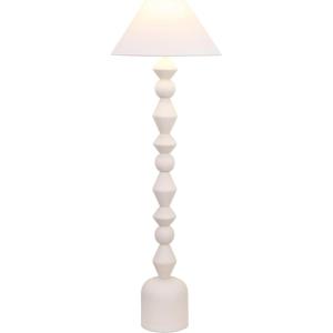 SAFAVIEH Lighting Collection – Lanie White Washed Resin Floor Lamp, 66-Inch Tall Modern Standing Lamp with Empire Shade & Rotary Switch (FLL4145A)(White Washed)