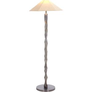 SAFAVIEH Lighting Collection Delphi Contemporary Silver Metal 59-inch Standing Floor Lamp(Silver)