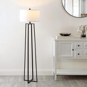 SAFAVIEH Lighting Collection Kairi Modern Black 60-inch Floor Lamp (LED Bulb Included)