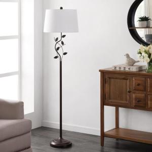 Safavieh Lighting Collection Rudy 62-inch Black Iron Floor Lamp (LED Bulb Included)
