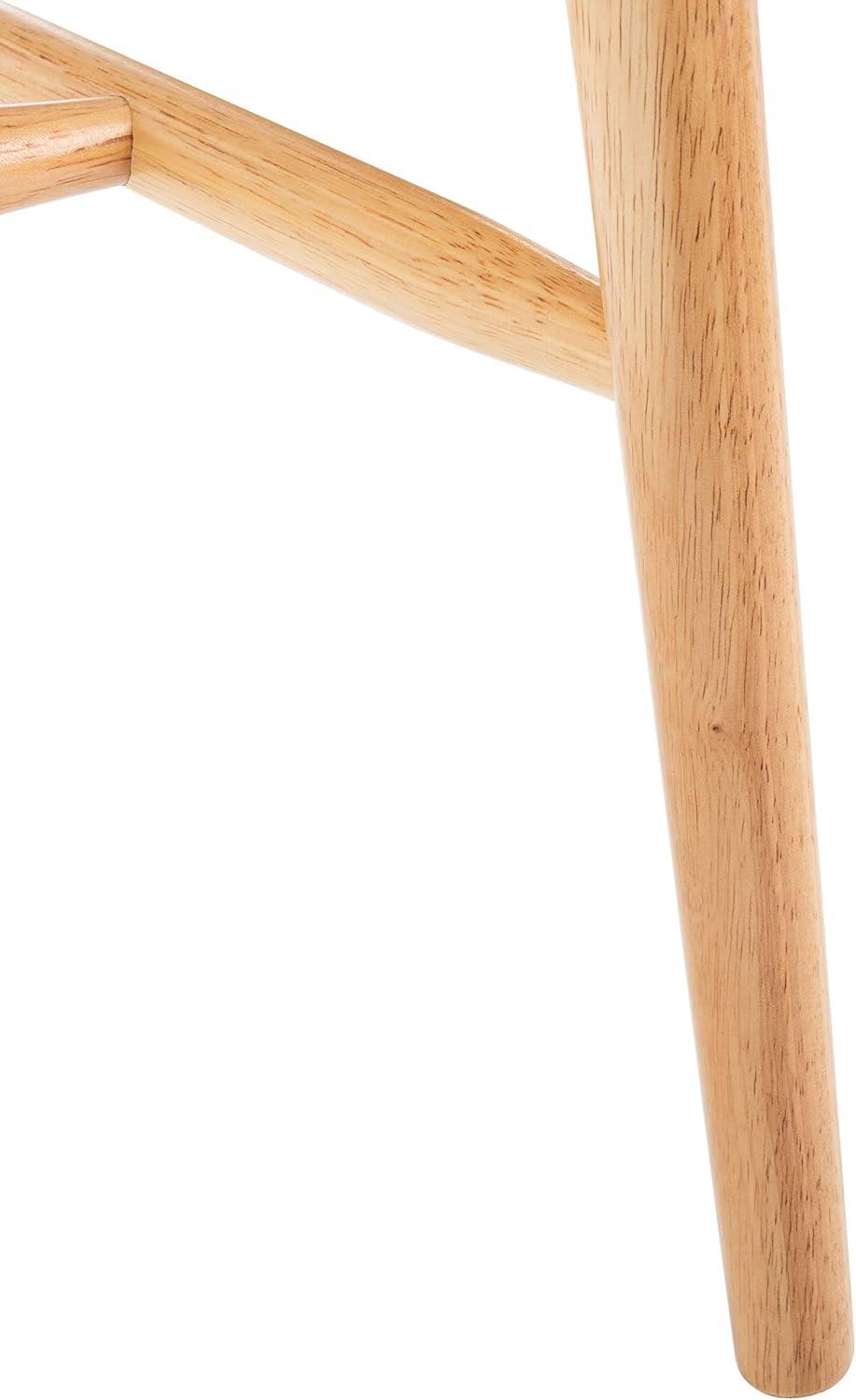 image:imageSAFAVIEH Home Collection Winona Set of 2 Walnut Windsor Farmhouse Dining Chairs Spindle Back Wood Chairs Classic Casual Seating DCH8500GSET2Natural