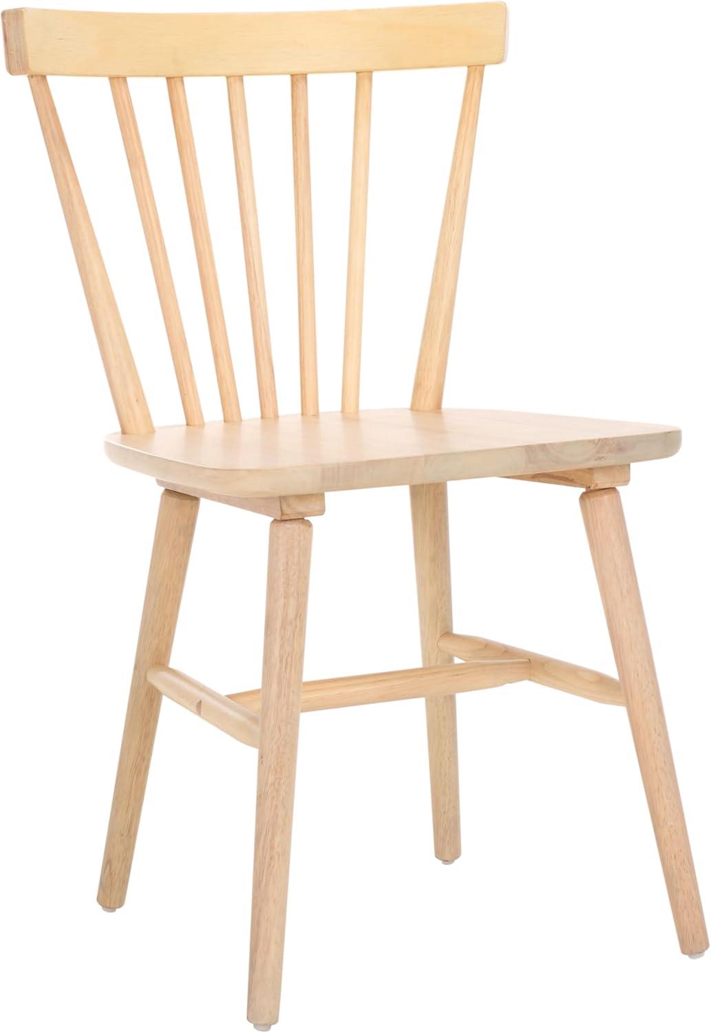 image:imageSAFAVIEH Home Collection Winona Set of 2 Walnut Windsor Farmhouse Dining Chairs Spindle Back Wood Chairs Classic Casual Seating DCH8500GSET2White Washed