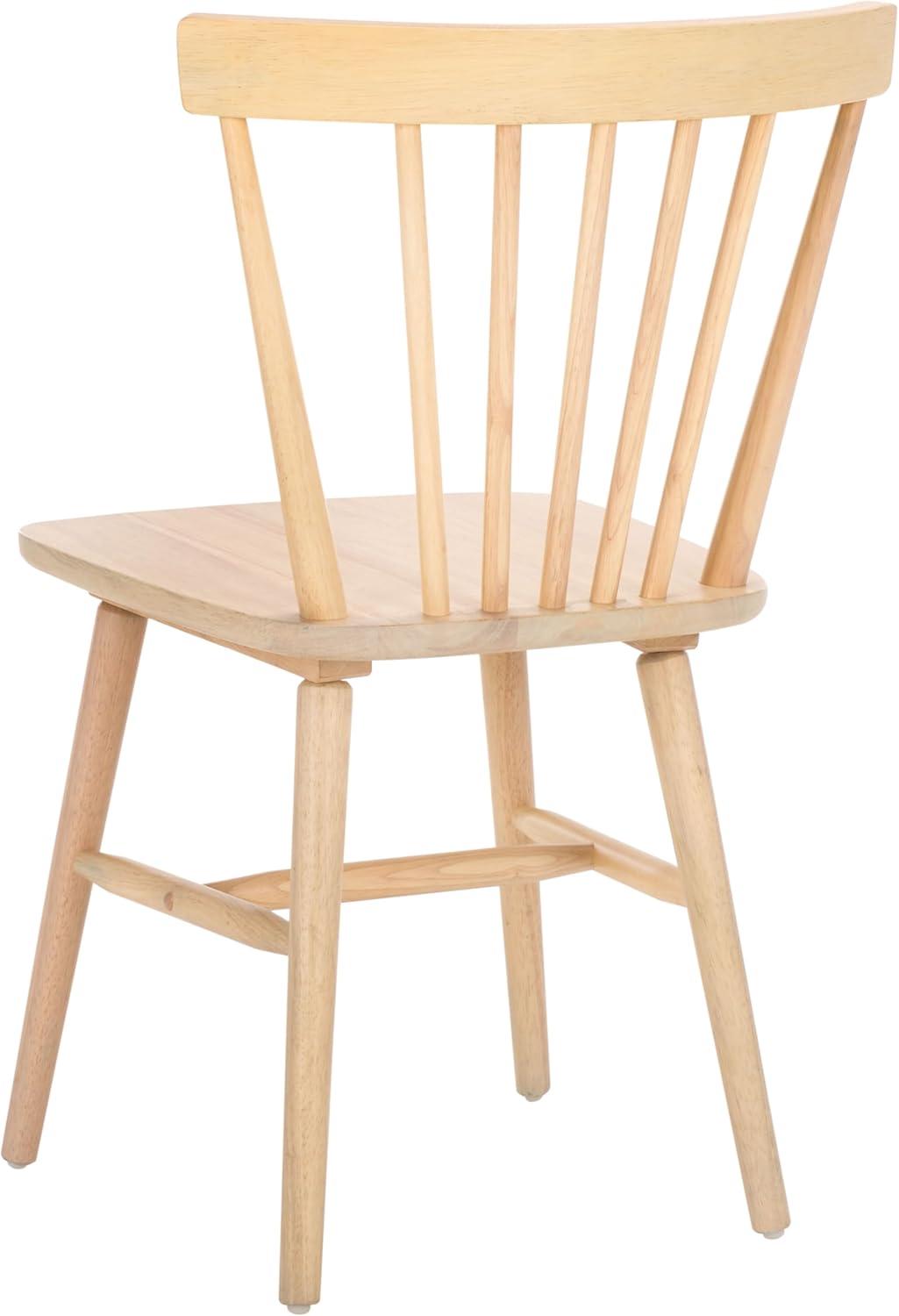 image:imageSAFAVIEH Home Collection Winona Set of 2 Walnut Windsor Farmhouse Dining Chairs Spindle Back Wood Chairs Classic Casual Seating DCH8500GSET2White Washed