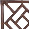 SAFAVIEH Furniture – Bhumi Accent Chair Set of 2 – Coastal Design White & Chocolate Brown Rattan – Fully Assembled – Ideal for Living Room, Bedroom, Dining Space, 19.7″ Seat Height (ACH6509D-SET2)