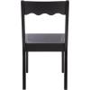SAFAVIEH Home Collection – Rosetty Black Scallop Solid Wood Dining Chair Set of 2, Country Cottage Farmhouse Design (DCH9220B-SET2)(Black)