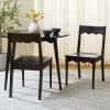 SAFAVIEH Home Collection – Rosetty Black Scallop Solid Wood Dining Chair Set of 2, Country Cottage Farmhouse Design (DCH9220B-SET2)(Black)
