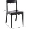 SAFAVIEH Home Collection – Rosetty Black Scallop Solid Wood Dining Chair Set of 2, Country Cottage Farmhouse Design (DCH9220B-SET2)(Black)