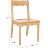 SAFAVIEH Home Collection – Rosetty Black Scallop Solid Wood Dining Chair Set of 2, Country Cottage Farmhouse Design (DCH9220B-SET2)(Natural)