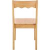SAFAVIEH Home Collection – Rosetty Black Scallop Solid Wood Dining Chair Set of 2, Country Cottage Farmhouse Design (DCH9220B-SET2)(Natural)
