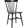 SAFAVIEH Home Collection – Winona Set of 2 Walnut Windsor Farmhouse Dining Chairs, Spindle Back Wood Chairs, Classic Casual Seating (DCH8500G-SET2)(Black)