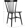 SAFAVIEH Home Collection – Winona Set of 2 Walnut Windsor Farmhouse Dining Chairs, Spindle Back Wood Chairs, Classic Casual Seating (DCH8500G-SET2)(Black)