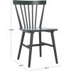 SAFAVIEH Home Collection – Winona Set of 2 Walnut Windsor Farmhouse Dining Chairs, Spindle Back Wood Chairs, Classic Casual Seating (DCH8500G-SET2)(Garden Green)