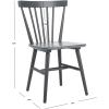 SAFAVIEH Home Collection – Winona Set of 2 Walnut Windsor Farmhouse Dining Chairs, Spindle Back Wood Chairs, Classic Casual Seating (DCH8500G-SET2)(Grey)