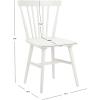 SAFAVIEH Home Collection – Winona Set of 2 Walnut Windsor Farmhouse Dining Chairs, Spindle Back Wood Chairs, Classic Casual Seating (DCH8500G-SET2)(Off White)