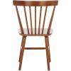 SAFAVIEH Home Collection – Winona Set of 2 Walnut Windsor Farmhouse Dining Chairs, Spindle Back Wood Chairs, Classic Casual Seating (DCH8500G-SET2)(Walnut)