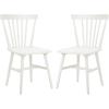 SAFAVIEH Home Collection – Winona Set of 2 Walnut Windsor Farmhouse Dining Chairs, Spindle Back Wood Chairs, Classic Casual Seating (DCH8500G-SET2)(Off White)