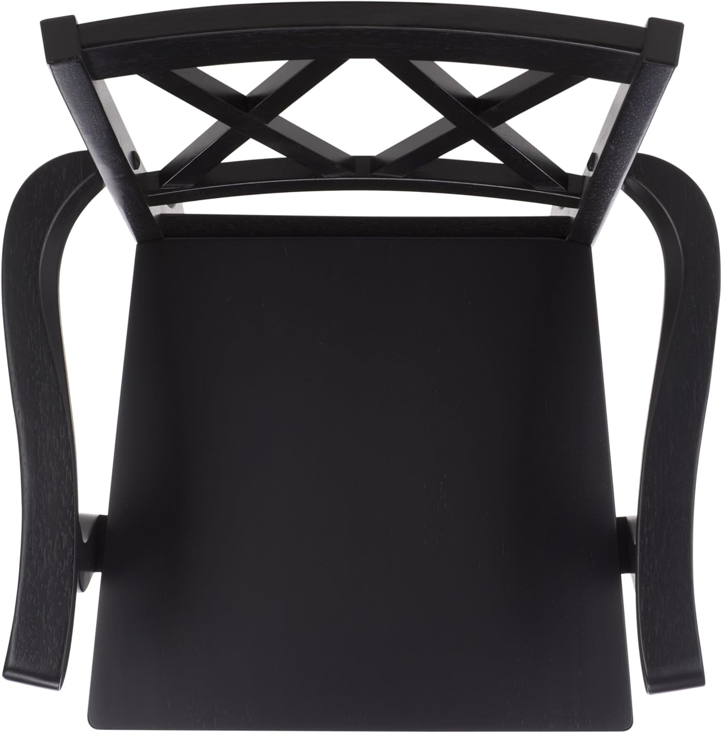image:imageSAFAVIEH Home Collection Yana Double XBack Dining Arm Chair Solid Wood Light Oak Finish Classic Farmhouse Style DCH6901BBlack