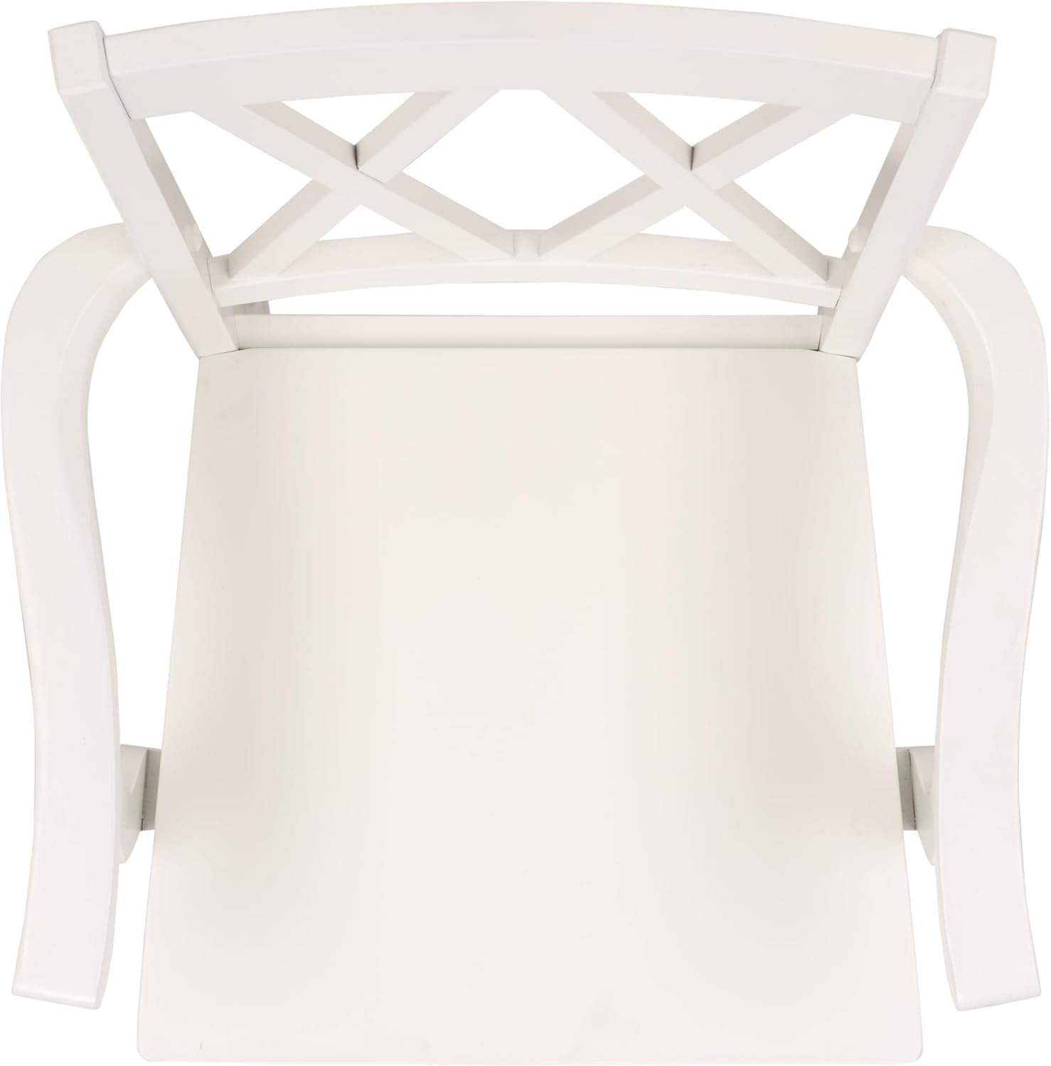 image:imageSAFAVIEH Home Collection Yana Double XBack Dining Arm Chair Solid Wood Light Oak Finish Classic Farmhouse Style DCH6901BWhite