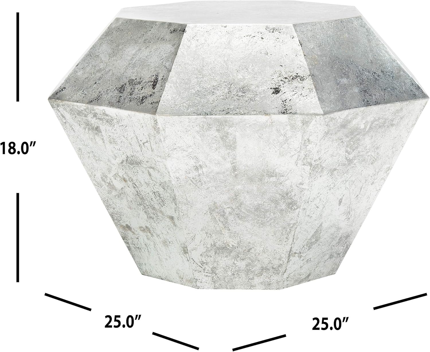 image:imageSafavieh Home Grace Antique Copper Diamond Accent TableAntique Silver